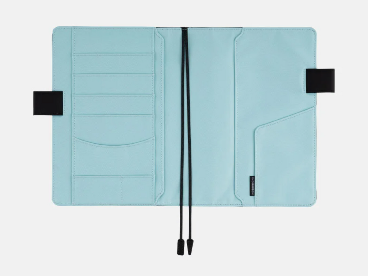Hobonichi Techo A5 Cousin Cover - Colors: Black x Clear Blue