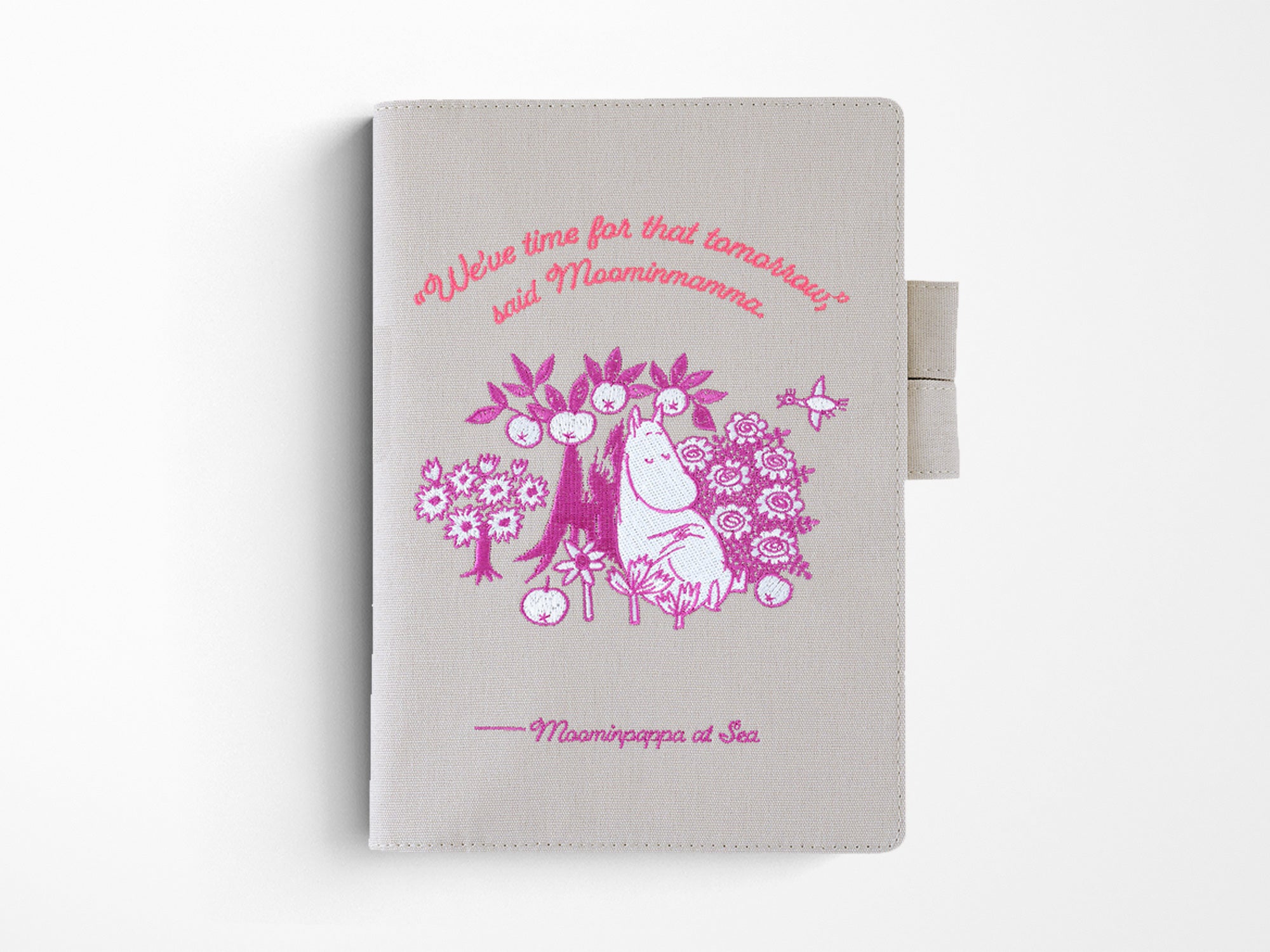 Hobonichi Techo A5 Cousin Cover Only - Moomin: My Yard (Pink Gray