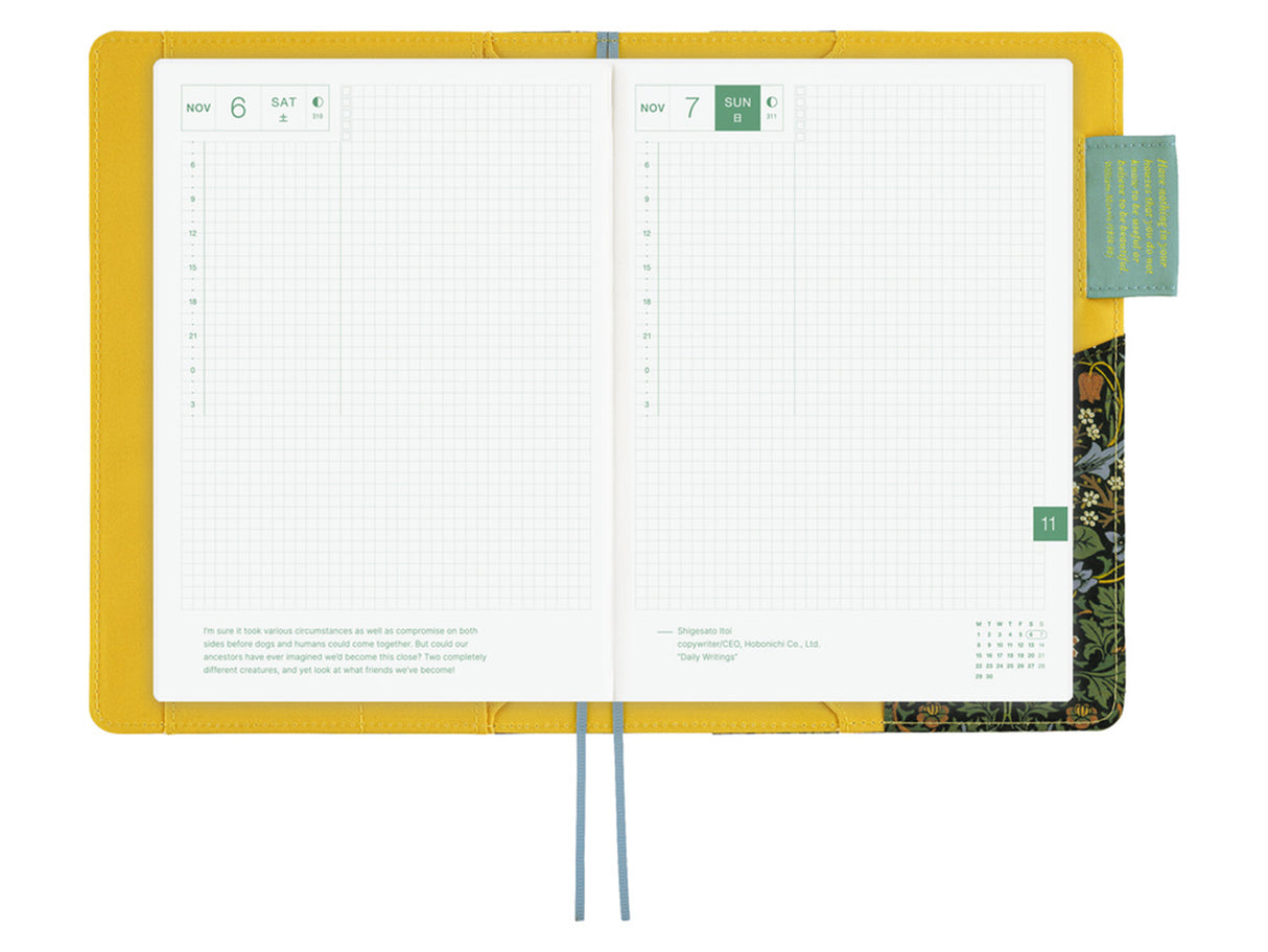 Hobonichi Techo A5 Cousin Cover - V&A Series: Blackthorn