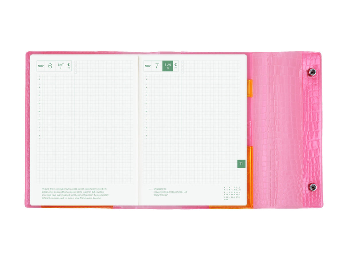 Hobonichi Techo A5 Cousin Cover - beautiful people: Nothing to Hide (Pink)