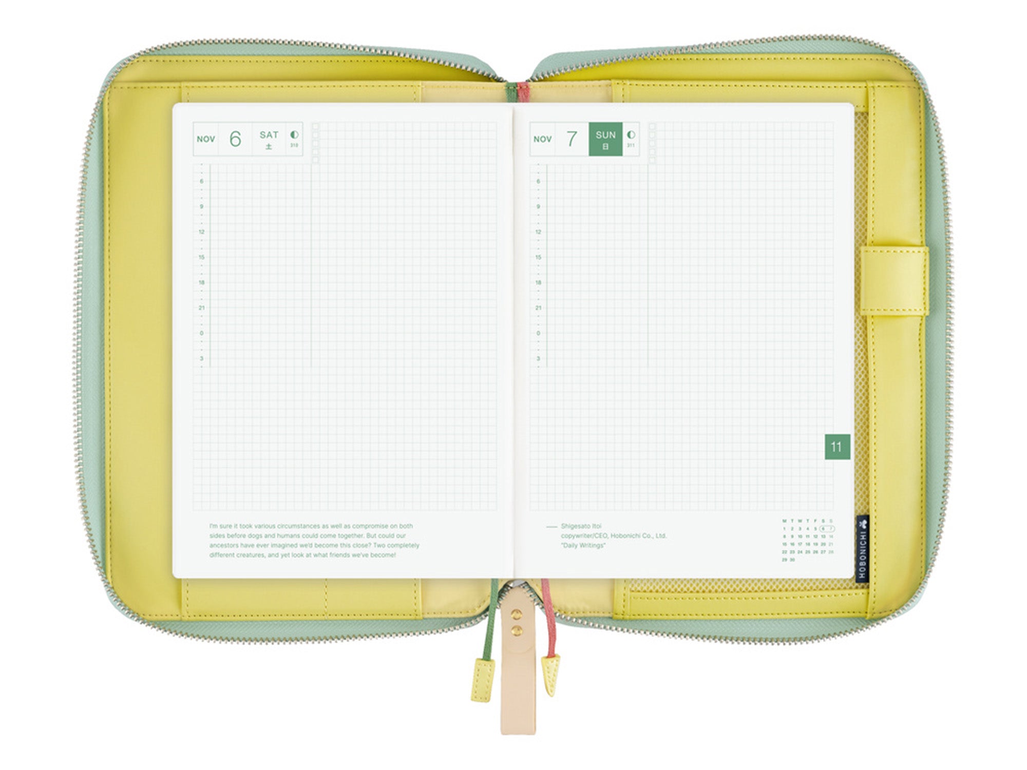 Hobonichi Techo A5 Cousin Cover - mina perhonen: glass flower