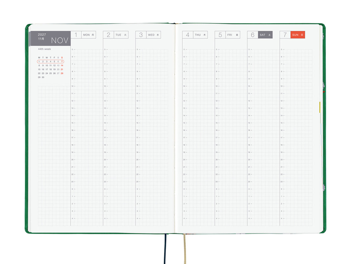 Hobonichi Techo A5 Hon 2027 - Bow & Tie: Sheep Sheep Sheep