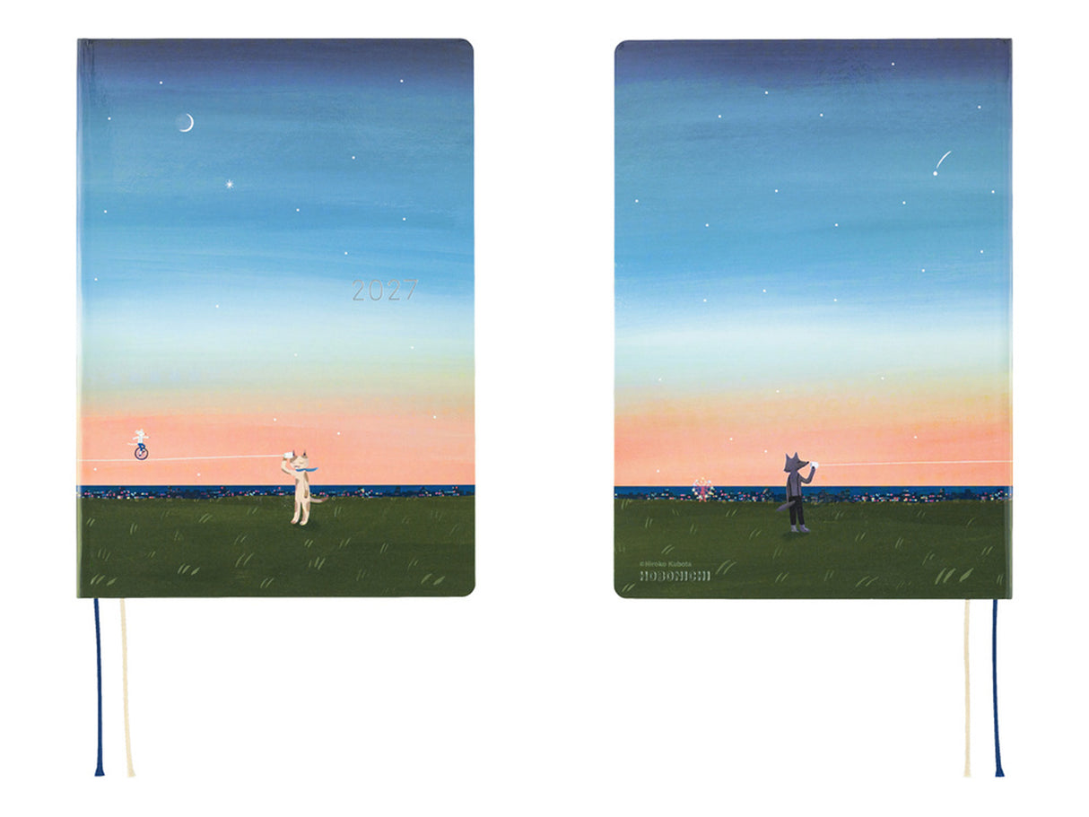 Hobonichi Techo A5 Hon 2027 - Hiroko Kubota: String Telephone Until the Moon is Full
