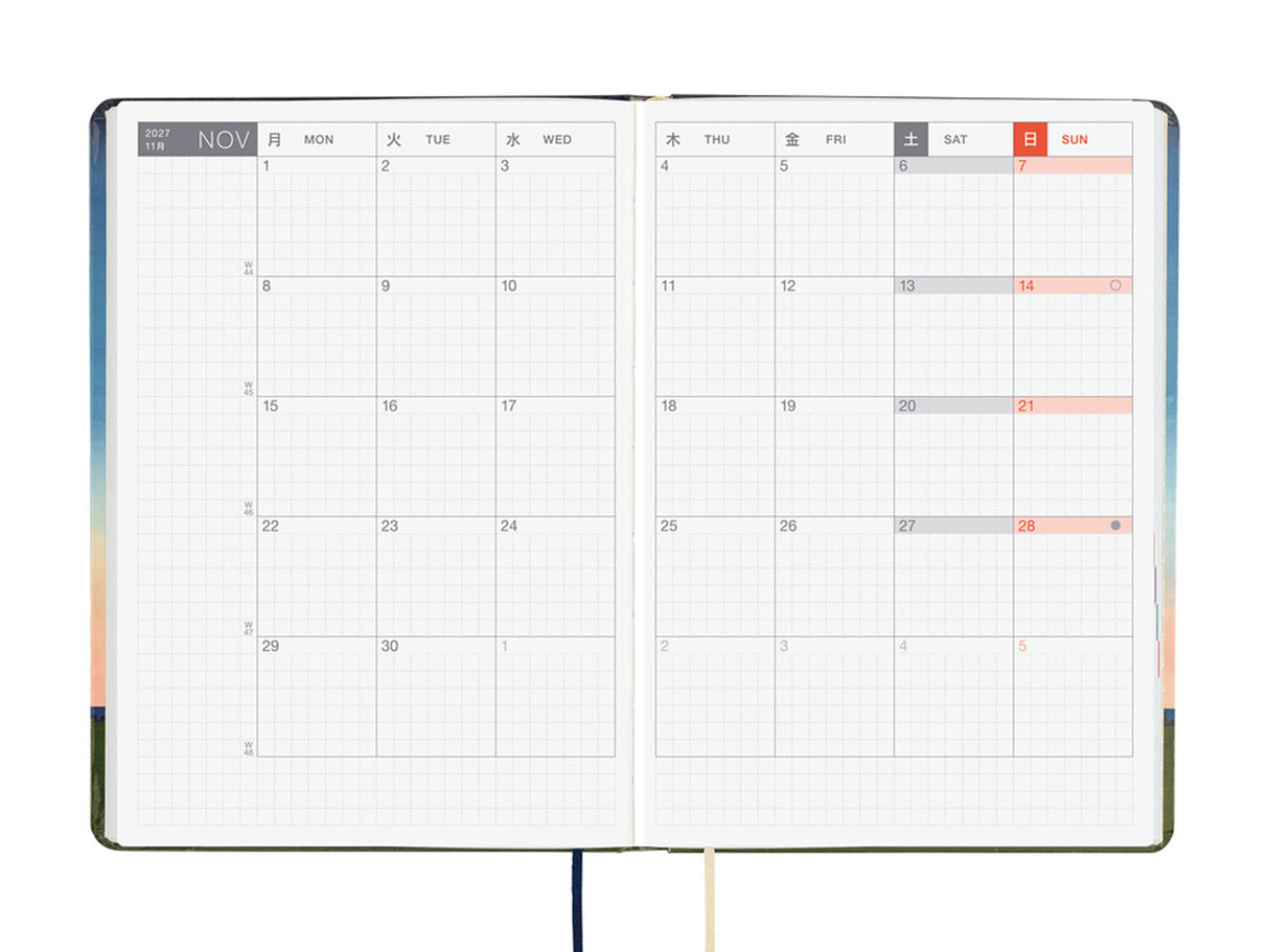 Hobonichi Techo A6 Hon 2027 - Hiroko Kubota: String Telephone Until the Moon is Full