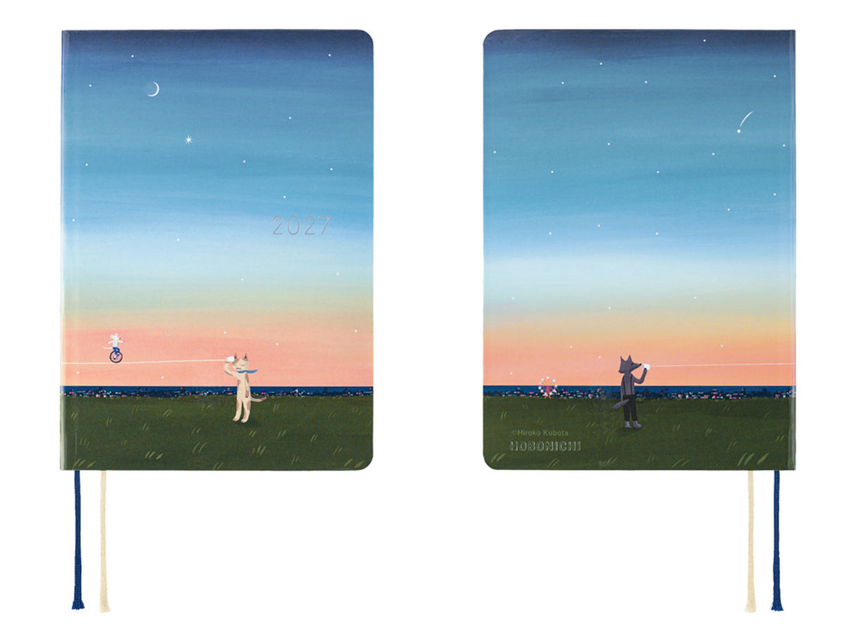 Hobonichi Techo A6 Hon 2027 - Hiroko Kubota: String Telephone Until the Moon is Full