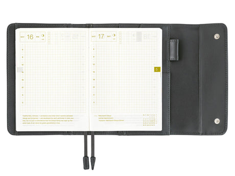 Hobonichi Techo A6 Original COVER ONLY - Leather Charcoal Grey*