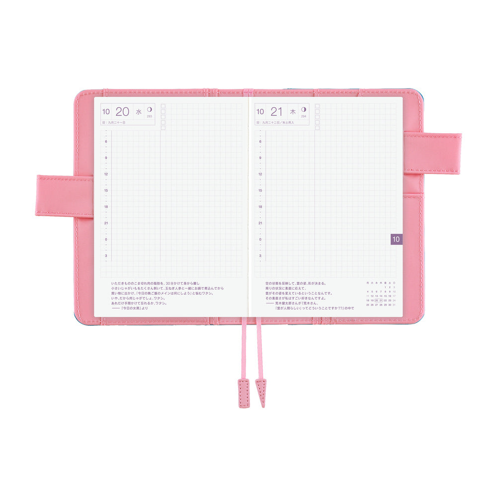 Hobonichi Techo A6 Original Cover - Blue Parasol