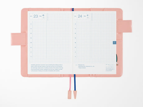 Hobonichi Techo A6 Original Cover + Book - Candy Stripper Random Dog & Cat