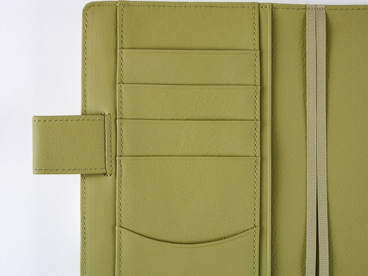 Hobonichi Techo A6 Original Cover + Book - Leather: Sage Green