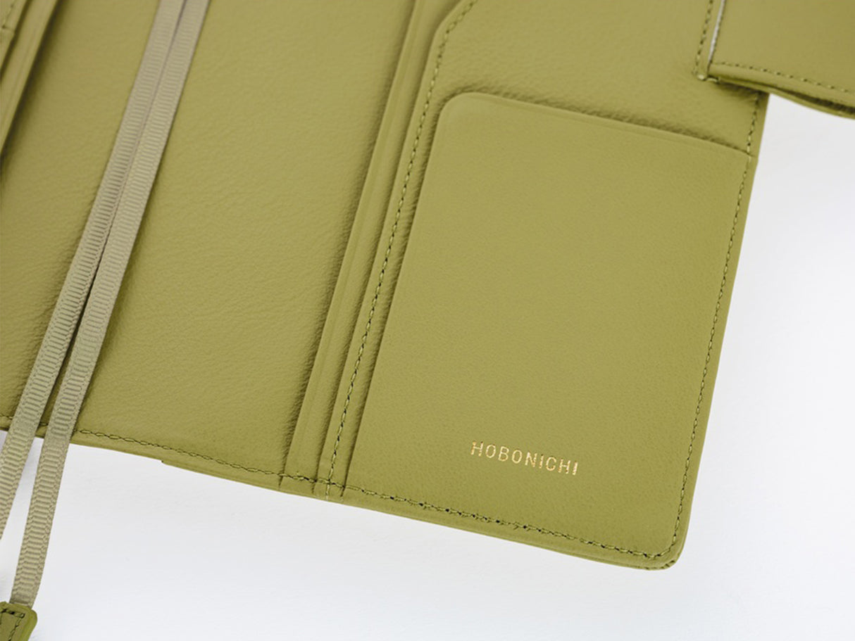 Hobonichi Techo A6 Original Cover + Book - Leather: Sage Green
