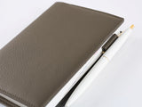 Hobonichi Techo A6 Original Cover + Book - Taut Leather Gray & Light Blue