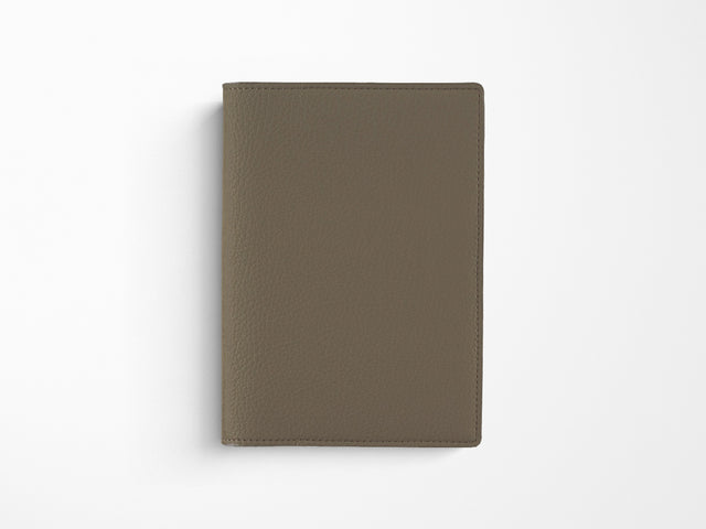 Hobonichi Techo A6 Original Cover + Book - Taut Leather Gray & Light Blue