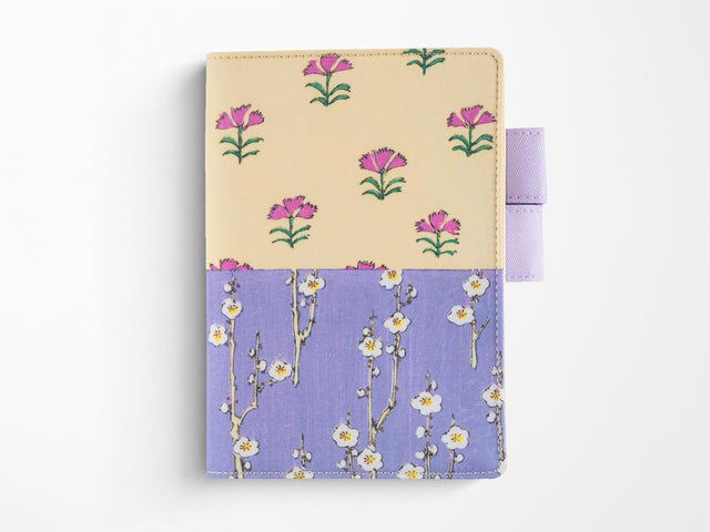 Hobonichi Techo A6 Original Cover + Book - Unsodo: Bijutsukai Plum and Dianthus