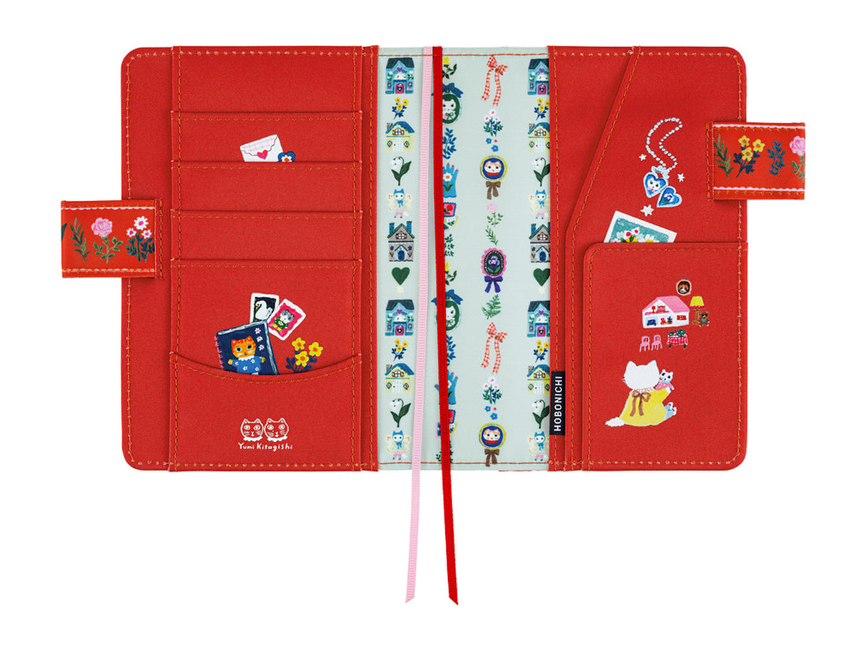 Hobonichi Techo A6 Original Cover - Yumi Kitagishi: White Cat House