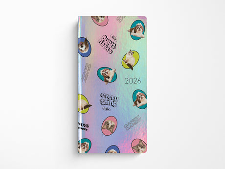 Hobonichi Techo Weeks 2026 - Candy Stripper: Random Dog & Cat (Aurora)