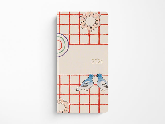 Hobonichi Techo Weeks 2026 - Unsodo: Bijutsukai Blue Pigeons