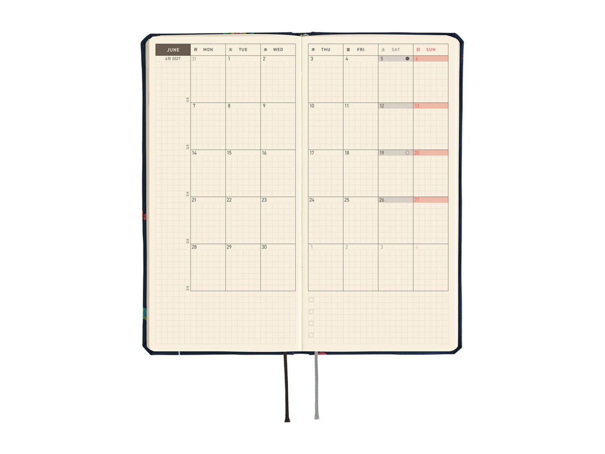 Hobonichi Techo Weeks 2027 - Bow & Tie: Candy Dream