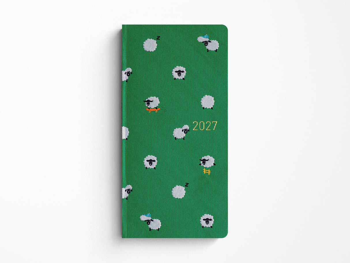 Hobonichi Techo Weeks 2027 - Bow & Tie: Sheep Sheep Sheep