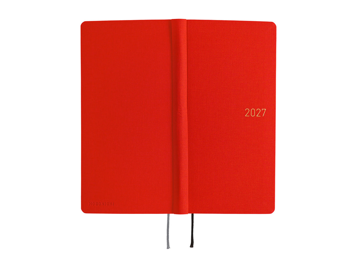 Hobonichi Techo Weeks 2027 - Colors: Poppy Red
