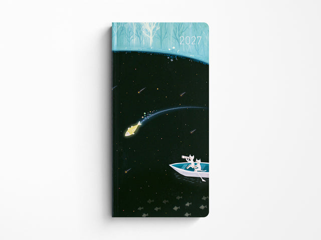 Hobonichi Techo Weeks 2027 - Hiroko Kubota: Meteor Shower in the Light Blue Forest