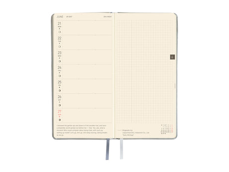 Hobonichi Techo Weeks 2027 - Leather: Noble Silver