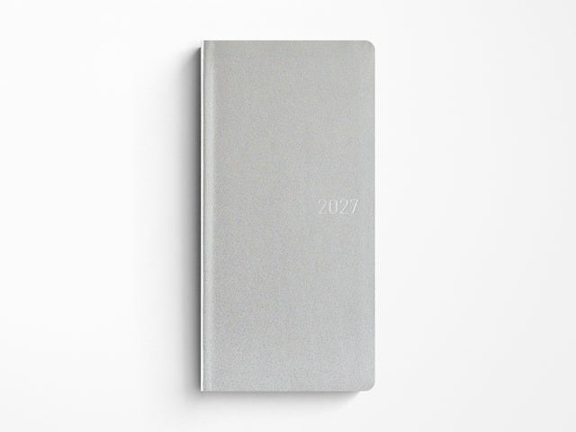 Hobonichi Techo Weeks 2027 - Leather: Noble Silver