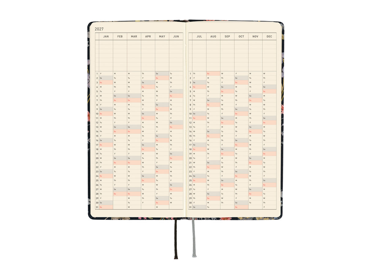 Hobonichi Techo Weeks 2027 - Liberty Fabrics: Floral Remedy