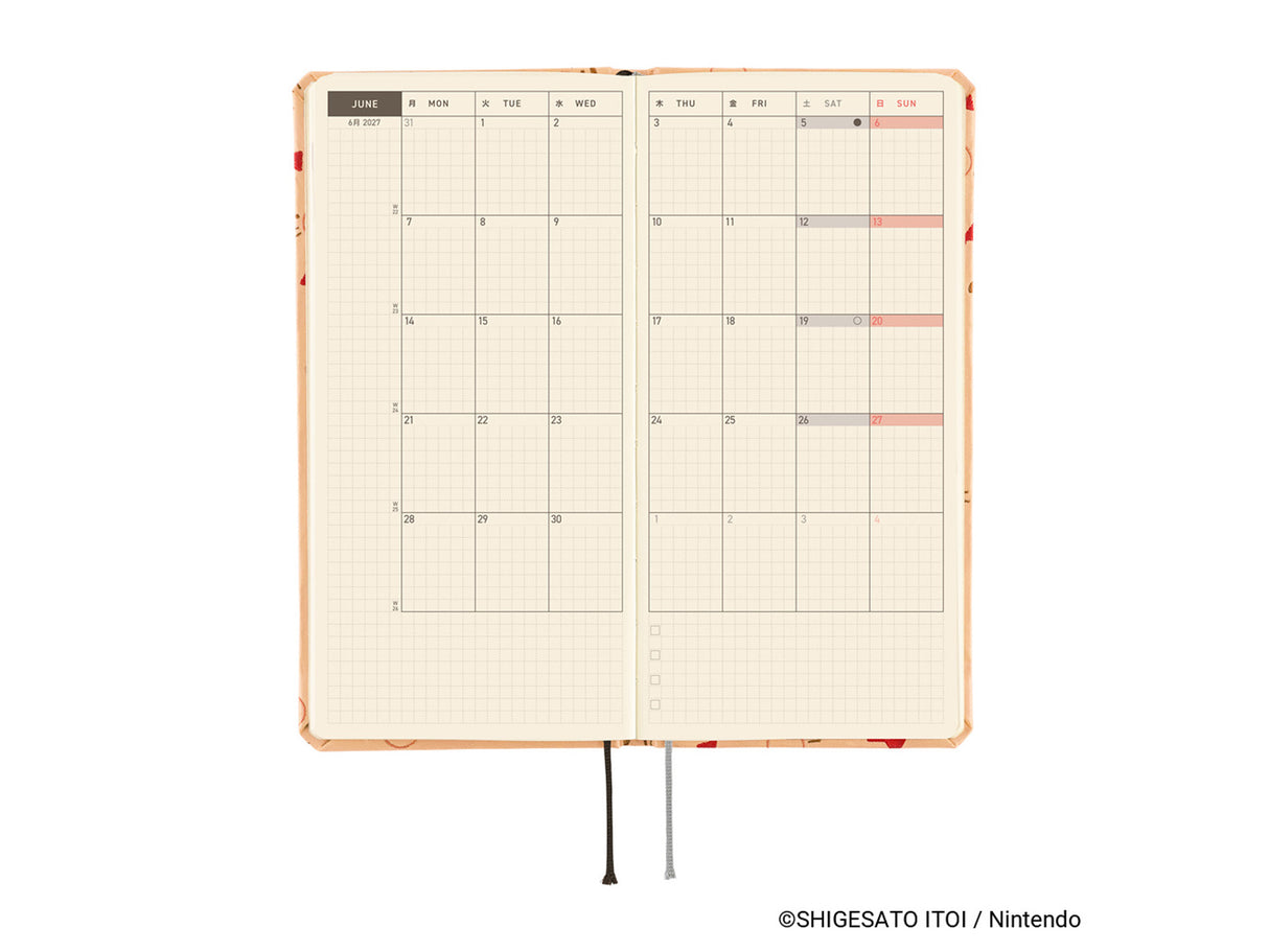 Hobonichi Techo Weeks 2027 - MOTHER: Mr. Saturn Pattern
