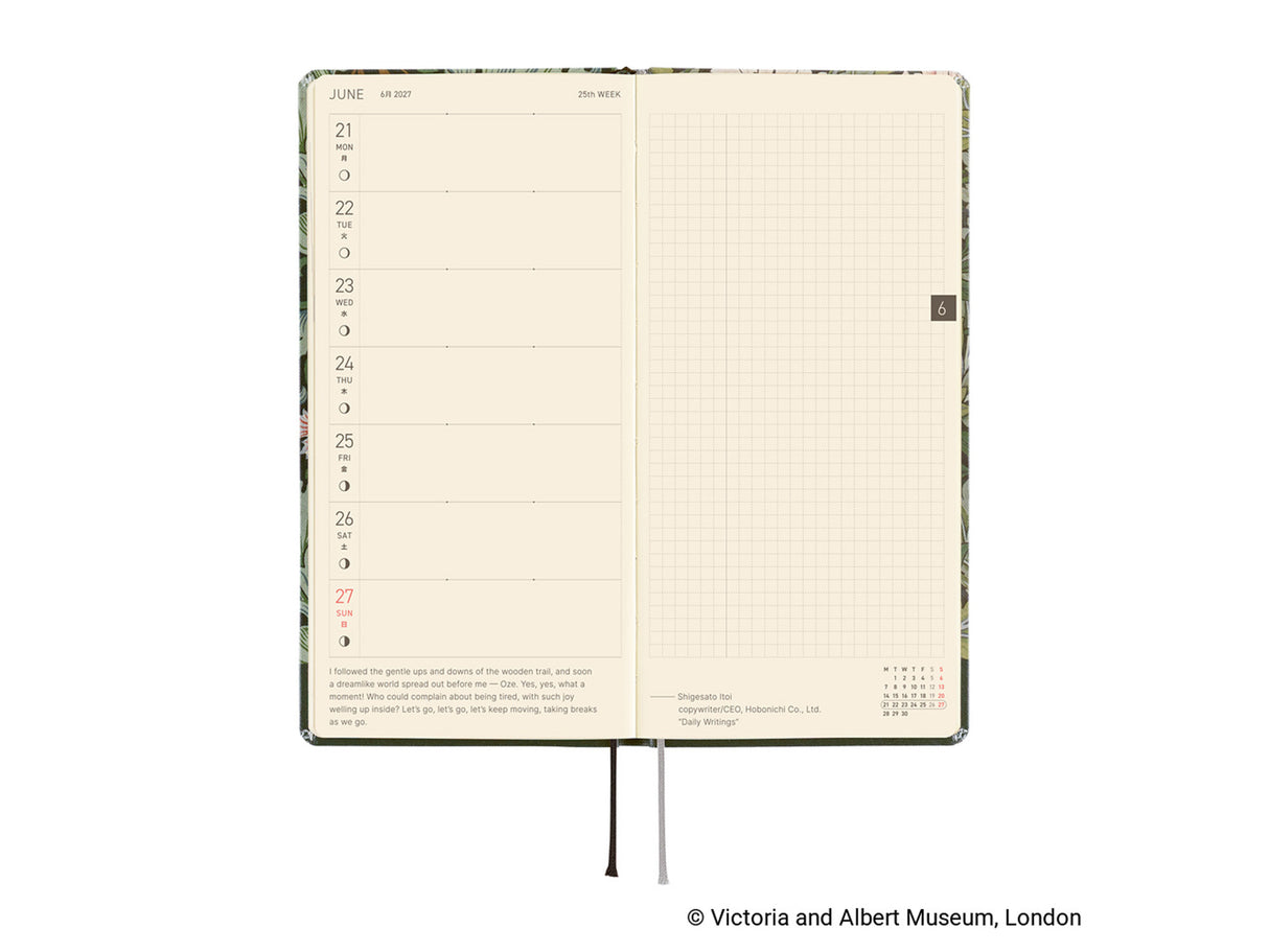 Hobonichi Techo Weeks 2027 - V&A Series: Leicester
