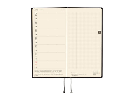 Hobonichi Techo Weeks 2027 - White Line: Black