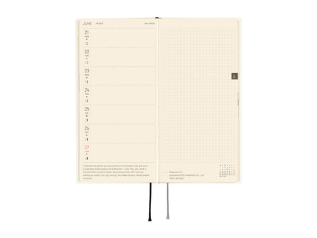 Hobonichi Techo Weeks 2027 - White Line: Ivory