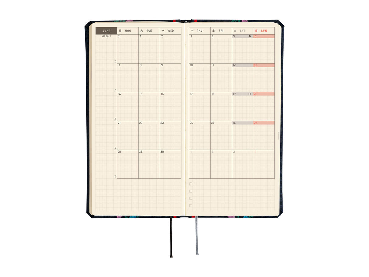 Hobonichi Techo Weeks 2027 - Yoshie Watanabe: Petit Bloom