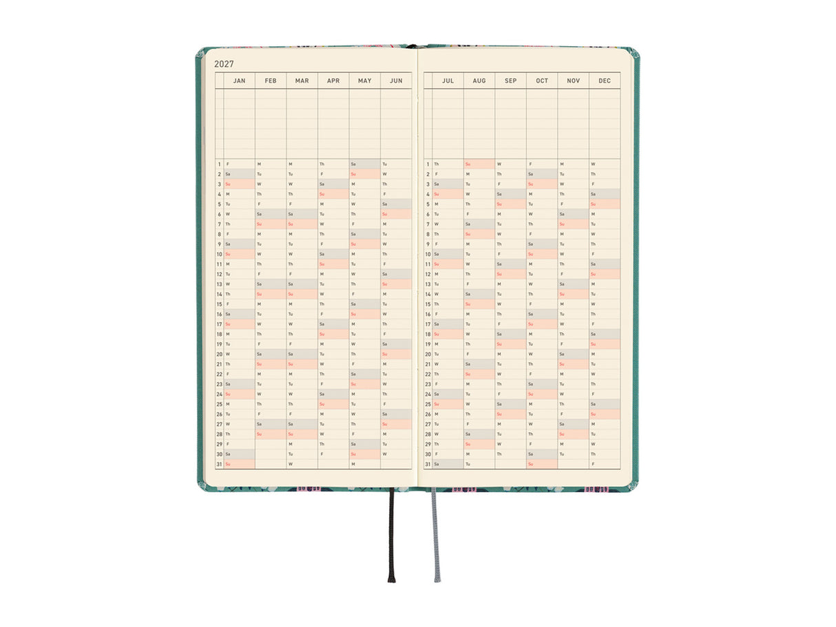 Hobonichi Techo Weeks 2027 - Yumi Kitagishi: White Cat Wallpaper