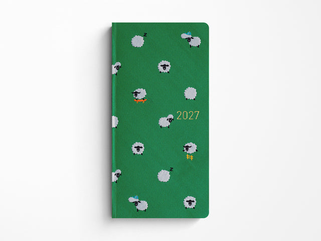Hobonichi Techo Weeks Mega 2027 - Bow & Tie: Sheep Sheep Sheep