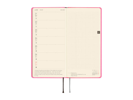 Hobonichi Techo Weeks Mega 2027 - Colors: Pink Sapphire
