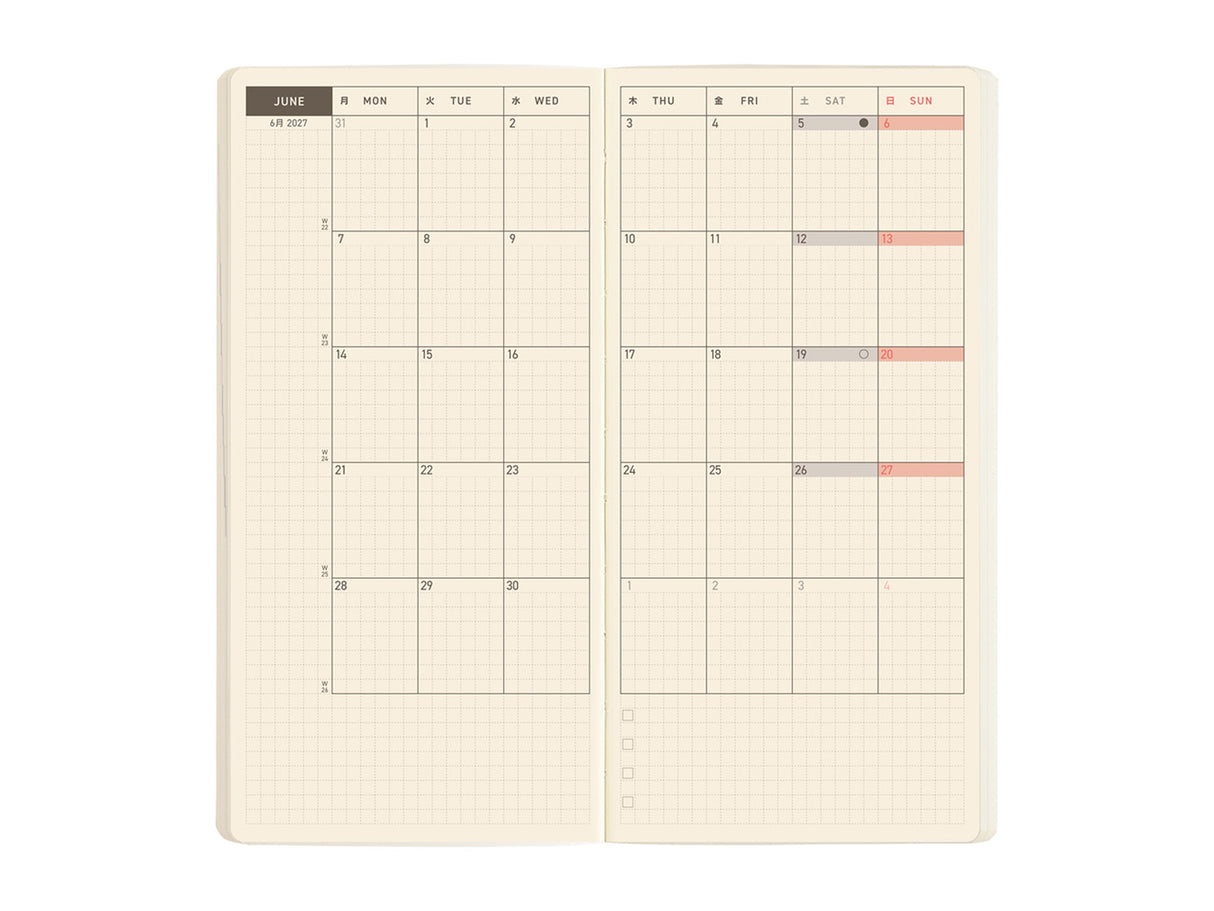 Hobonichi Techo Weeks Mega 2027 - Sneaker: Lime Green