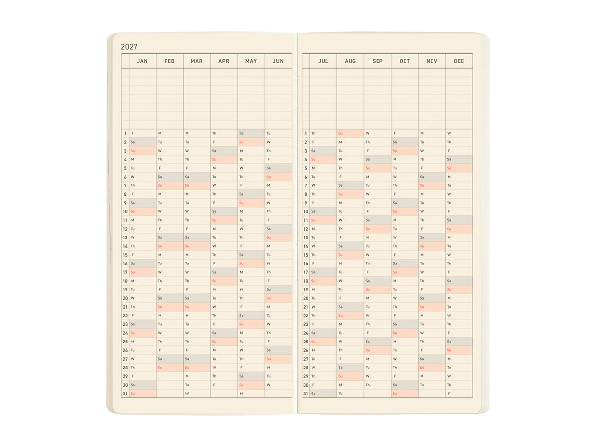 Hobonichi Techo Weeks Mega 2027 - Sneaker: Lime Green