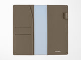 Hobonichi Weeks Cover - Taut Leather Gray & Light Blue