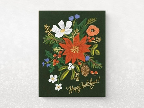 Holiday Bouquet Greeting Cards - Set of 8