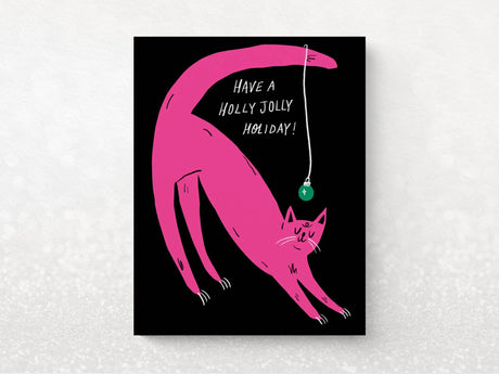 Holly Jolly Kitty Holiday Greeting Card - Set of 8