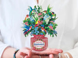 Hummingbird Oasis Pop Up Greeting Bouquet - Mini