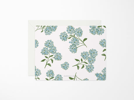 Hydrangea Flat Notes - Boxed Set of 6