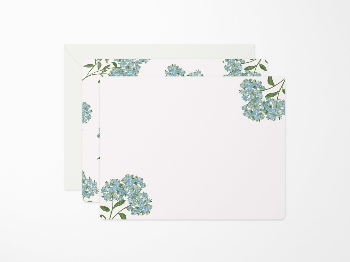 Hydrangea Flat Notes - Boxed Set of 6