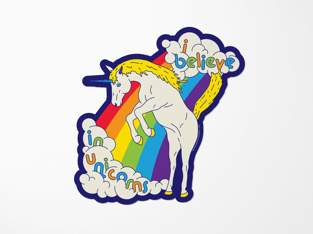 I Believe In Unicorns Vinyl Sticker