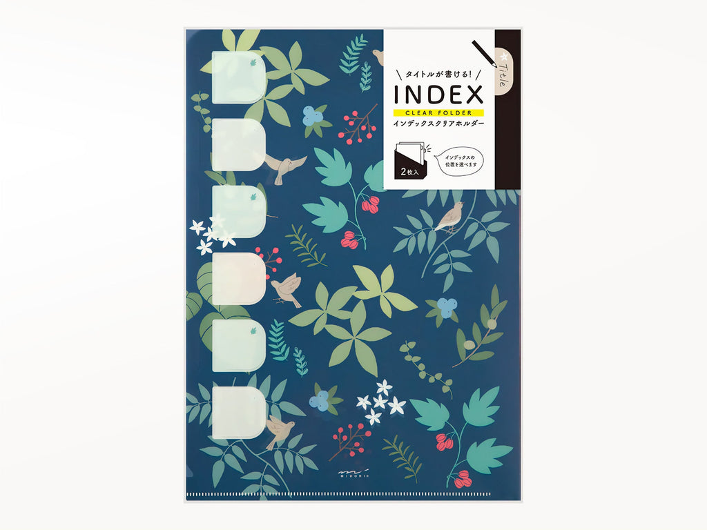 Index A4 Plants Clear Folder