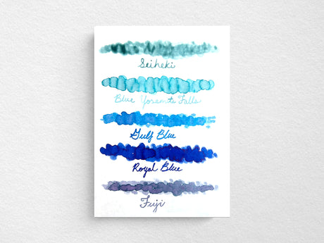 Ink Sampler Set of 5 Blues