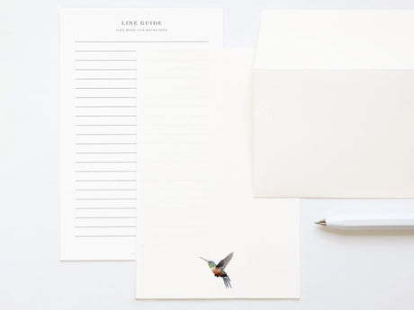 Iridescent Hummingbird - Letter Writing Paper - Bird