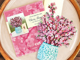 Japanese Cherry Blossom Pop Up Greeting Bouquet - Mini