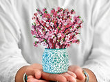 Japanese Cherry Blossom Pop Up Greeting Bouquet - Mini