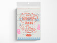 Japanese New Retro 2026 Risograph Wall Calendar